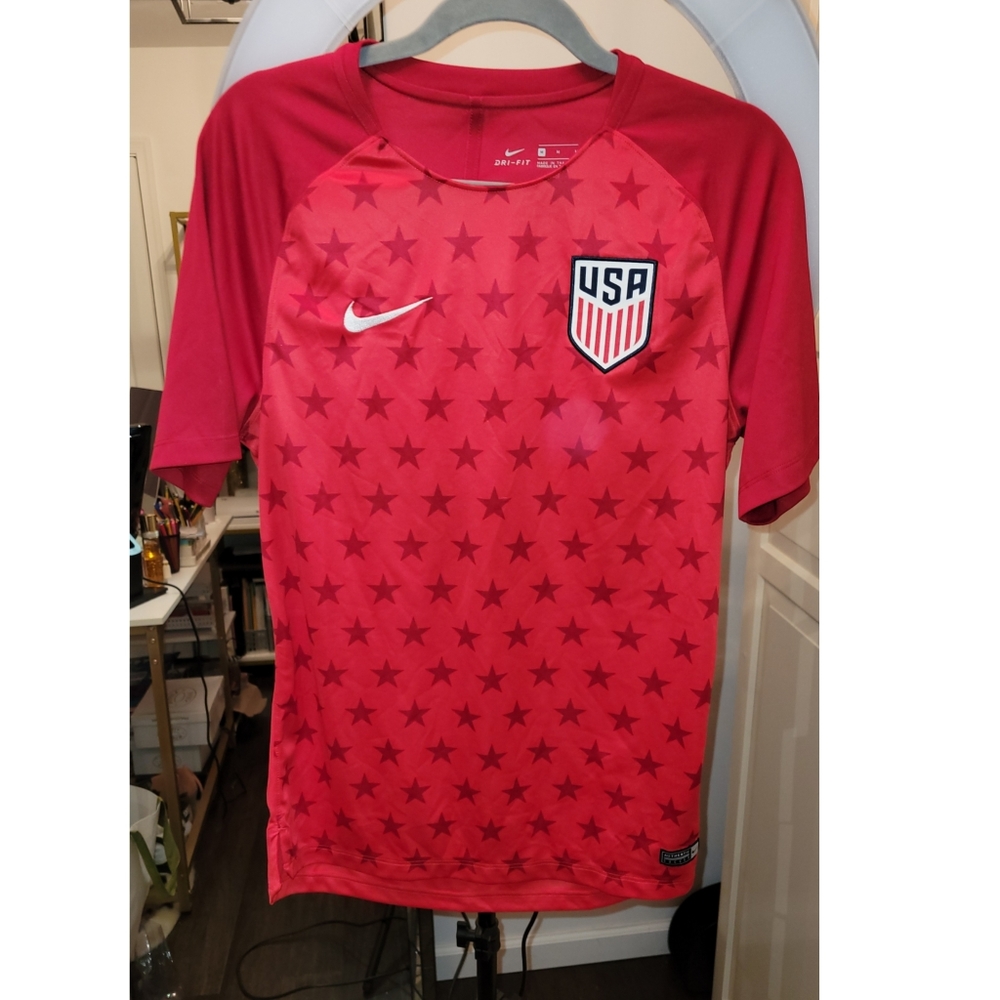 Mens Nike USA Authentic Soccer Drifit Top